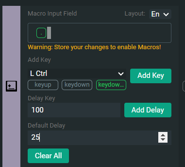 Grid - Keyboard Action Block