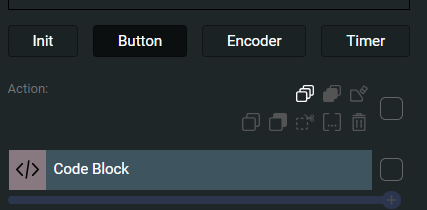 Grid - Button 1 'button' tab