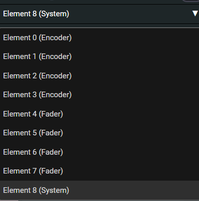 Grid - Element dropdown full